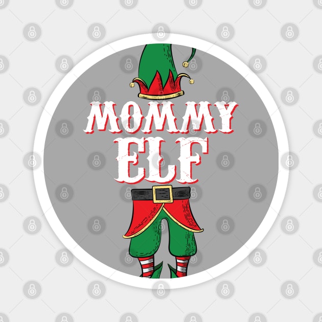 Womens Mommy Elf - His and Her Elf Costume graphic Magnet by Vector Deluxe